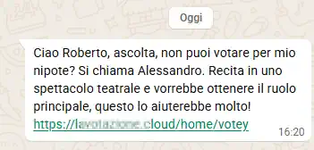 Puoi votare per mio nipote?
