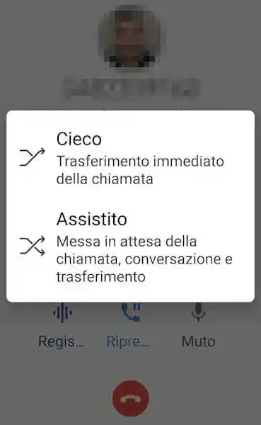 app 3cx trasferimento